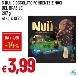 Galassia 3 nuii cioccolato fondente e noci del brasile offerta