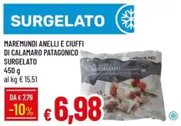Galassia Maremundi anelli e ciuffi di calamaro patagonico surgelato offerta