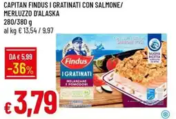Galassia Capitan findus i gratinati con salmone / merluzzo d'alaska offerta