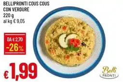 Galassia Bellipronti cous cous con verdure offerta
