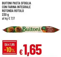 Galassia Buitoni pasta sfoglia con farina integrale rotonda rotolo offerta