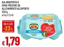 Galassia Aia ariaperta 6 uova fresche da allevamento all'aperto offerta