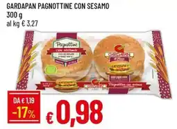 Galassia Gardapan pagnottine con sesamo offerta