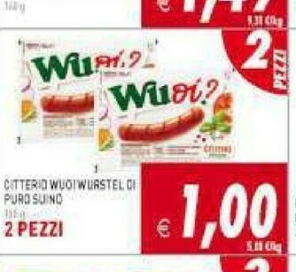 Supermercati Agorà Wurstel offerta