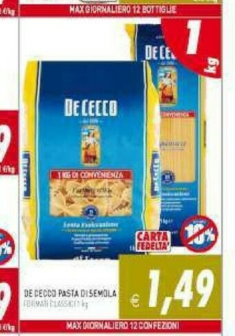 Supermercati Agorà Pasta di semola offerta