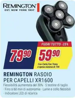 Trony REMINGTON RASOIO PER CAPELLI XR1600 offerta