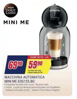Trony NESCAFE MACCHINA AUTOMATICA MINI ME EDG155.BG offerta