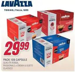 Trony Lavazza pack 108 capsule offerta