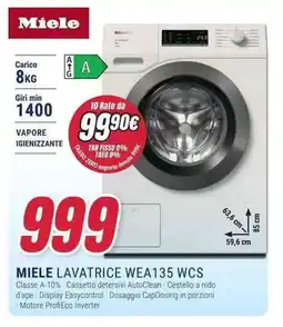 Trony MIELE LAVATRICE WEA135 WCS offerta