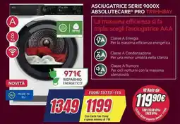 Trony AEG ASCIUGATRICE SERIE 9000X ABSOLUTECARE PRO TR9HH8AY offerta