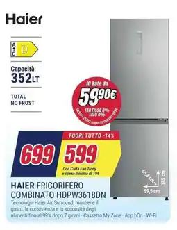 Trony HAIER FRIGORIFERO COMBINATO HDPW3618DN offerta