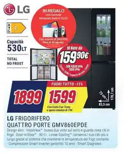 Trony LG FRIGORIFERO QUATTRO PORTE GMV860EPDE offerta