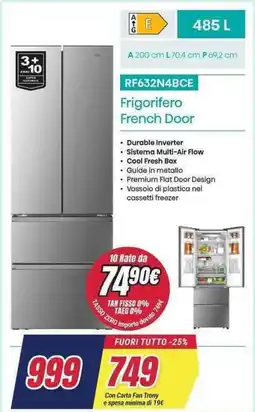 Trony Hisense Frigorifero French Door RF632N4BCE offerta