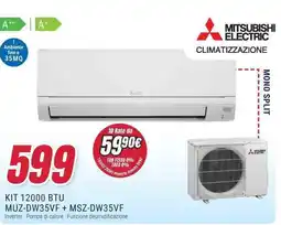 Trony MITSUBISHI ELECTRIC KIT 12000 BTU MUZ-DW35VF+ MSZ-DW35VF offerta