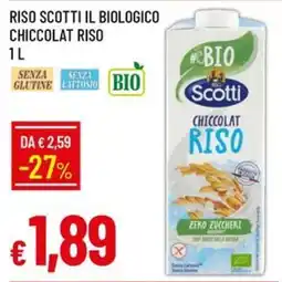 Galassia Riso scotti il biologico chiccolat riso offerta