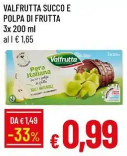 Galassia Valfrutta succo e polpa di frutta offerta