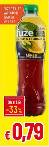 Galassia Fuze tea, tè vari gusti offerta
