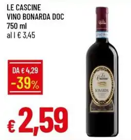 Galassia Le cascine vino bonarda doc offerta
