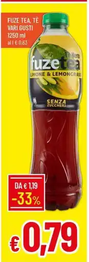 Galassia Fuze tea, tè vari gusti offerta