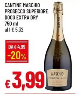 Galassia Cantine maschio prosecco superiore docg extra dry offerta