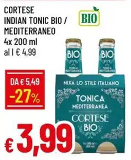 Galassia Cortese indian tonic bio/ mediterraneo offerta