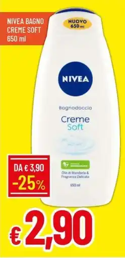 Galassia Nivea bagno creme soft offerta