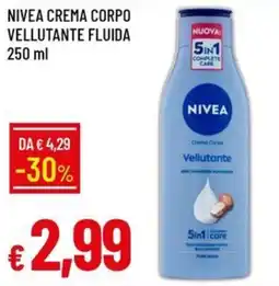 Galassia Nivea crema corpo vellutante fluida offerta