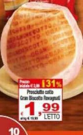 CTS Supermercati Prosciutto cotto offerta