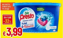 Galassia BIO PRESTO power caps 18 lavaggi offerta