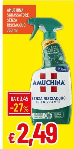Galassia AMUCHINA Sgrassatore senza risciacquo offerta