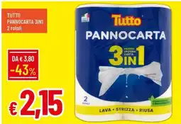 Galassia TUTTO PANNOCARTA 3in1 2 rotoli offerta