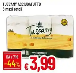 Galassia TUSCANY Asciugatutto 6 maxi rotoli offerta