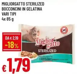 Galassia MIGLIORGATTO STERILIZED Bocconcini in gelatina vari tipi offerta