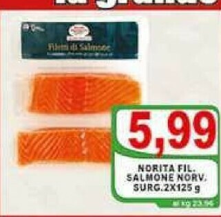 Top Supermercati Salmone affumicato offerta