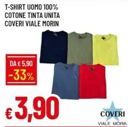 Galassia T-shirt uomo 100% cotone tinta unita coveri viale morin offerta
