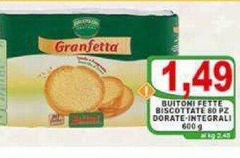 Top Supermercati Fette biscottate offerta