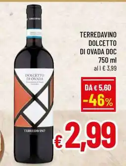 Famila TERREDAVINO DOLCETTO DI OVADA DOC 750 ml offerta
