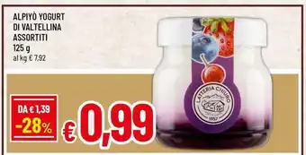 Famila ALPIYÒ YOGURT DI VALTELLINA ASSORTITI offerta