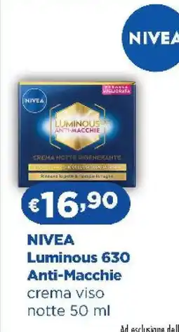 Acqua & Sapone NIVEA Luminous 630 Anti-Macchie offerta