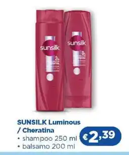 Acqua & Sapone SUNSILK Luminous / Cheratina offerta