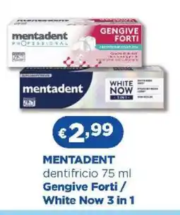 Acqua & Sapone MENTADENT dentifricio 75 ml offerta