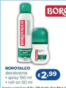 Acqua & Sapone BOROTALCO Deodorante offerta