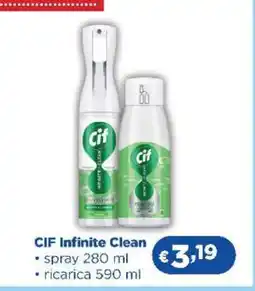 Acqua & Sapone Cif infinite clean offerta