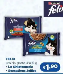 Acqua & Sapone FELIX umido gatto 4x85 g offerta