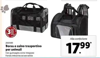 Zoofari Borsa o zaino trasportino per animali