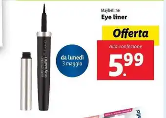 Lidl Maybelline Eye liner offerta