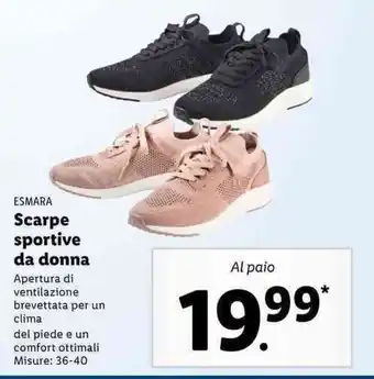 Lidl Esmara Scarpe sportive da donna offerta