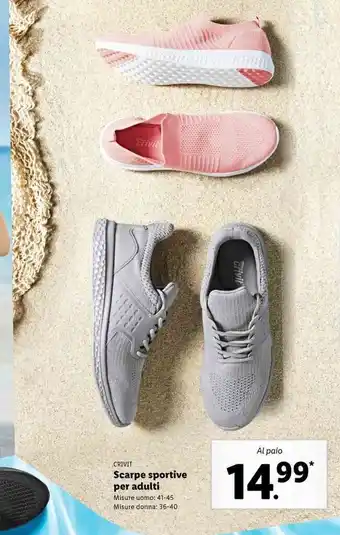Lidl Crivit Scarpe sportive per adulti offerta