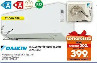 Expert Climatizzatore new classic atxc35bar offerta