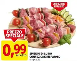 DPiù Spiedini di suino confezione risparmio offerta